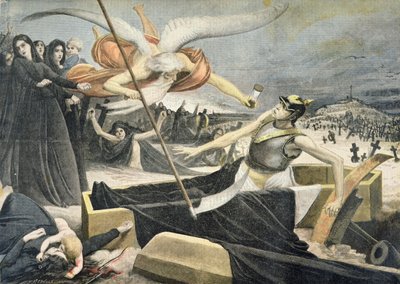 The death of Bismarck, illustration from the illustrated supplement of Le Petit Journal, 14th August, 1898 by F. L. and L. Royer Meaulle